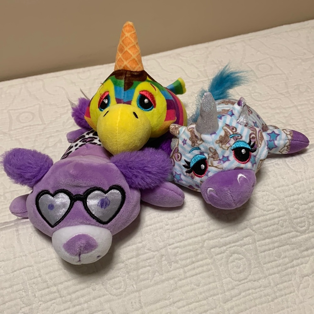 CuteTitos 3-Pack Plush Dog, Unicorn & Parrot by Basic Fun! 2022